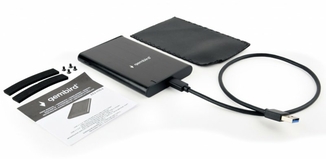 Зовнішня кишеня Gembird EE2-U3S-6 2.5", USB3.1, чорний колір, алюміній, numer zdjęcia 6