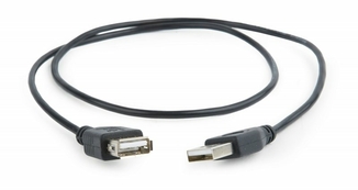 Подовжувач Cablexpert CC-USB2-AMAF-75CM/300-BK, USB 2.0 A-тато/A-мамо, 0.75 м., numer zdjęcia 3