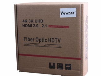 Кабель Viewcon MYOF12-50M, HDMI V.2.1, вилка/вилка, з позолоченими контактами, 50 м, numer zdjęcia 6
