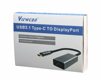 Адаптер-перехідник USB Type-C на DisplayPort Viewcon TE391, фото №4