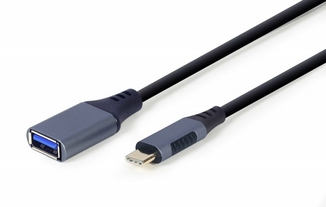 Кабель OTG Cablexpert A-USB3C-OTGAF-01 для пристроїв, AF - Type C, 0,15м, фото №2