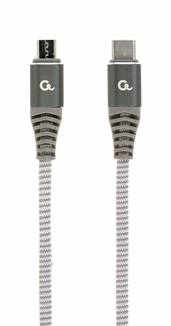 Кабель Cablexpert CC-USB2B-CMMBM-1.5M, преміум якість USB 2.0 Micro BM-папа/C-папа, 1,5 м., фото №2