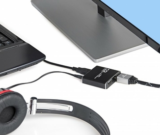 USB-граббер Cablexpert UHG-4K2-01, HDMI, 4K, наскрізний HDMI, фото №4