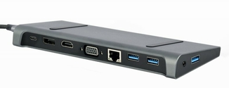Адаптер Cablexpert A-CM-COMBO9-02, USB Type-C 9-в-1, photo number 4
