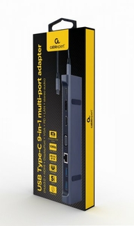 Адаптер Cablexpert A-CM-COMBO9-02, USB Type-C 9-в-1, фото №7