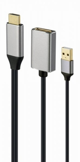 Адаптер-перехідник HDMI на DisplayPort Cablexpert A-HDMIM-DPF-02, фото №2