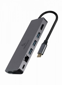 Адаптер Cablexpert A-CM-COMBO5-05, USB Type-C 5-в-1, photo number 4