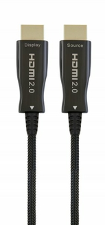 Кабель Cablexpert CCBP-HDMI-AOC-15M, HDMI V.2.0, вилка/вилка, з позолоченими контактами, 15 м, numer zdjęcia 2