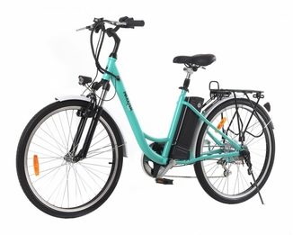 Електричний велосипед Maxxter CITY (light blue) 26" (світло-синій), numer zdjęcia 3