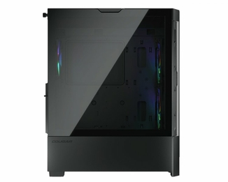 Корпус комп'ютерний Cougar AIRFACE RGB Black, Ігровий, скляне вікно, чорний, фото №9