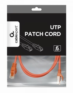 Патч корд Cablexpert PP6U-1.5M/R, UTP, категорія. 6, литий,  50u" штекер із фіксатором, 1.5 м, червоний, фото №3