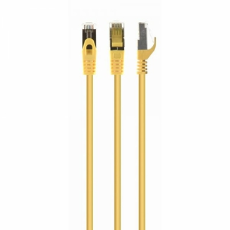 Патч корд Cablexpert PP6A-LSZHCU-Y-15M, S/FTP, литий, 50u" штекер із фіксатором, 15 м, жовтий, фото №2