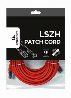 Патч корд Cablexpert PP6A-LSZHCU-R-20M, S/FTP, литий, 50u" штекер із фіксатором, 20 м, червоний, numer zdjęcia 4
