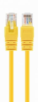 Патч корд Cablexpert PP12-5M/Y, UTP, категорія. 5E, литий,  50u" штекер із фіксатором, 5 м, жовтий, numer zdjęcia 2