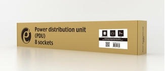 Модуль розподілу живлення EG-PDU-014-C14, 1U, 16A, 8шт євророзеток, 3м кабель С14, фото №3