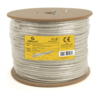 Звита пара,Cablexpert SPC-6A-LSZHCU-SO, CAT6A, одножильна, мідь (AWG23), подвійне екранування, 305 м, фото №3