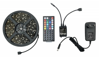 Світлодіодна стрічка Gembird LED-S-RGB500-01 з RGB підсвічуванням, 5м, 280 lm, IP65, 1.5м кабель з живленням, numer zdjęcia 2