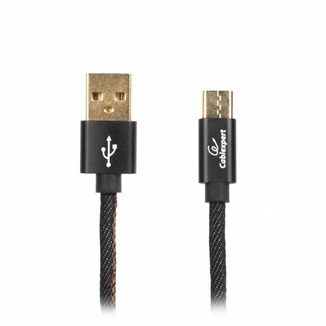 Кабель Cablexpert CCPB-C-USB-04BK, преміум якість USB 2.0 A-тато/C-тато,1 м., фото №2