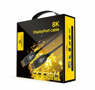 Кабель Cablexpert CC-DP8K-AOC-30M, DisplayPort V.1.4, вилка/вилка, з позолоченими контактами, 30 м, фото №4