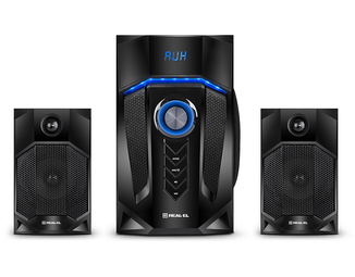 Колонки 2.1 REAL-EL M-350 Bluetooth (44Вт) black УЦІНКА, numer zdjęcia 3