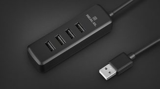 USB концентратор REAL-EL HQ-175, 4 порта, чорний, numer zdjęcia 8