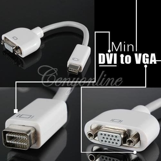 Mini DVI - VGA адаптер для Apple MacBook, фото №2