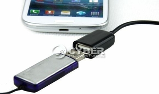 OTG micro USB (папа) - USB (мама) On-The-Go Host, фото №7