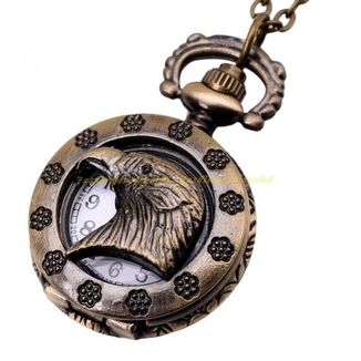 Ожерелье или карманные ретро часы - Орел, фото №2