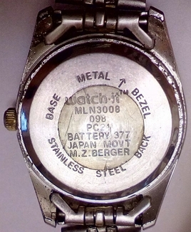 Часы M.Z.Berger модель Watch-it механизм Japan, фото №8