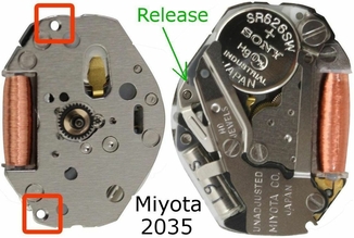 Miyota Japan механизмы для наручных часов с разборки, фото №2