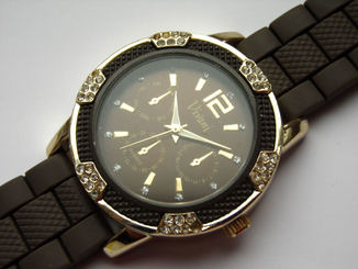 Vivani by Accutime zegarek z USA cyrkonie silikonowy futro. Singapore SII, numer zdjęcia 6
