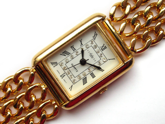 La Express zegarek z USA na bransolecie z łańcuchów mechanizm Japan Shiojiri, numer zdjęcia 7