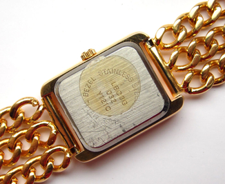 La Express часы из США на браслете из цепочек механизм Japan Shiojiri, фото №10