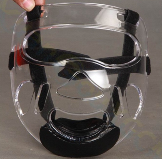 Шлем для карате тхэквондо единоборства с пластиковой маской, фото №7
