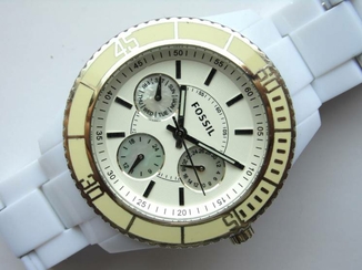 Fossil ES-2540 Multifunction часы из США 4 циферблата WR50M пластик, фото №7