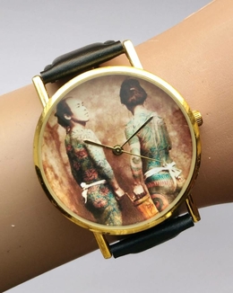 Якудза японское тату часы унисекс в идеальном состоянии мех. China, фото №10