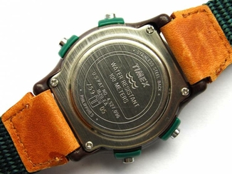 Timex Expedition часы из США кожаный ремешок WR100M Indiglo, фото №8