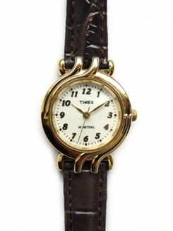 Timex классические часы из США кожа водонепроницаемость, photo number 2