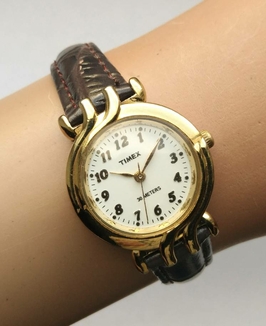 Timex классические часы из США кожа водонепроницаемость, фото №9