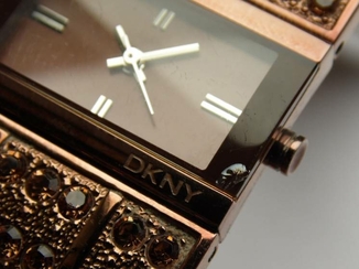 DKNY часы из США с камнями на браслете оригинал сталь WR30M, фото №10