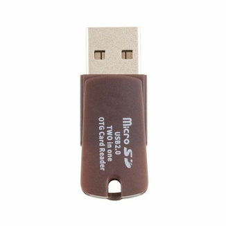 2 в 1 - OTG micro USB / USB - microSD TF кардридер, фото №5