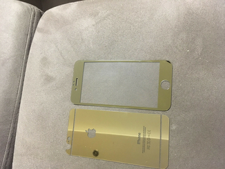 Стекло защитное на iPhone 6, iPhone 6S Серебро (комплект 2 шт в уп), фото №5
