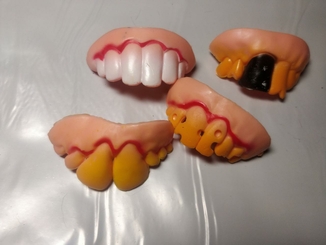 Зубы вставные смешные, челюсть 4шт набор, фото №2