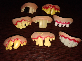 Зубы вставные смешные, челюсть (отп 10 шт), фото №4