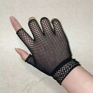 Перчатки кружевные Черные (р900Black), photo number 5