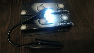 Светильник портативный на клипсе, для книг (clip001Black), фото №6