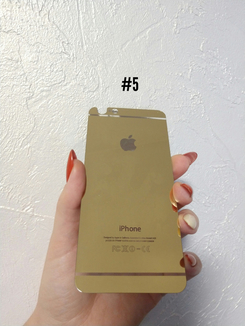Стекло защитное на iPhone 6, iPhone 6S Золото (комплект 2 шт в уп) УЦЕНКА, фото №4