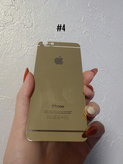 Стекло защитное на iPhone 6, iPhone 6S Золото (комплект 2 шт в уп) УЦЕНКА, фото №6