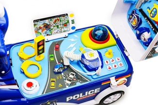 Развивающая игрушка машинка - каталка Полицейская машина с аксессуарами RPC (BT-2217E), фото №3