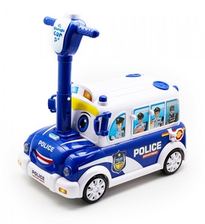 Развивающая игрушка машинка - каталка Полицейская машина с аксессуарами RPC (BT-2217E), фото №4